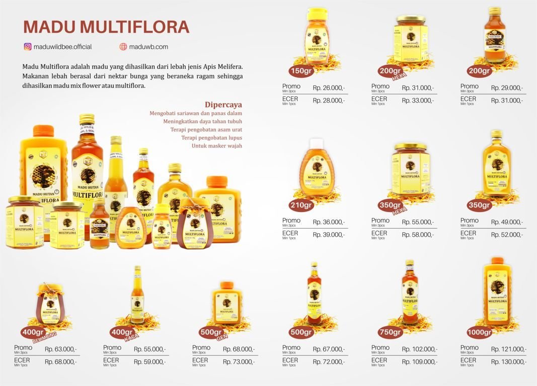 katalog madu wild bee