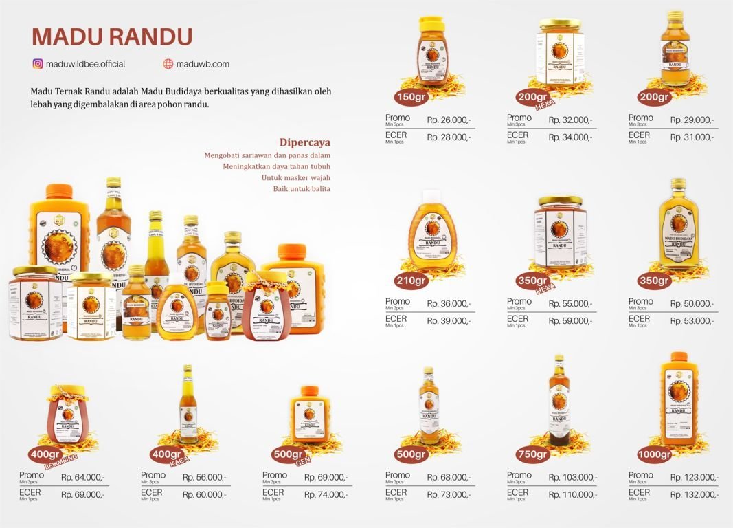 katalog madu wild bee