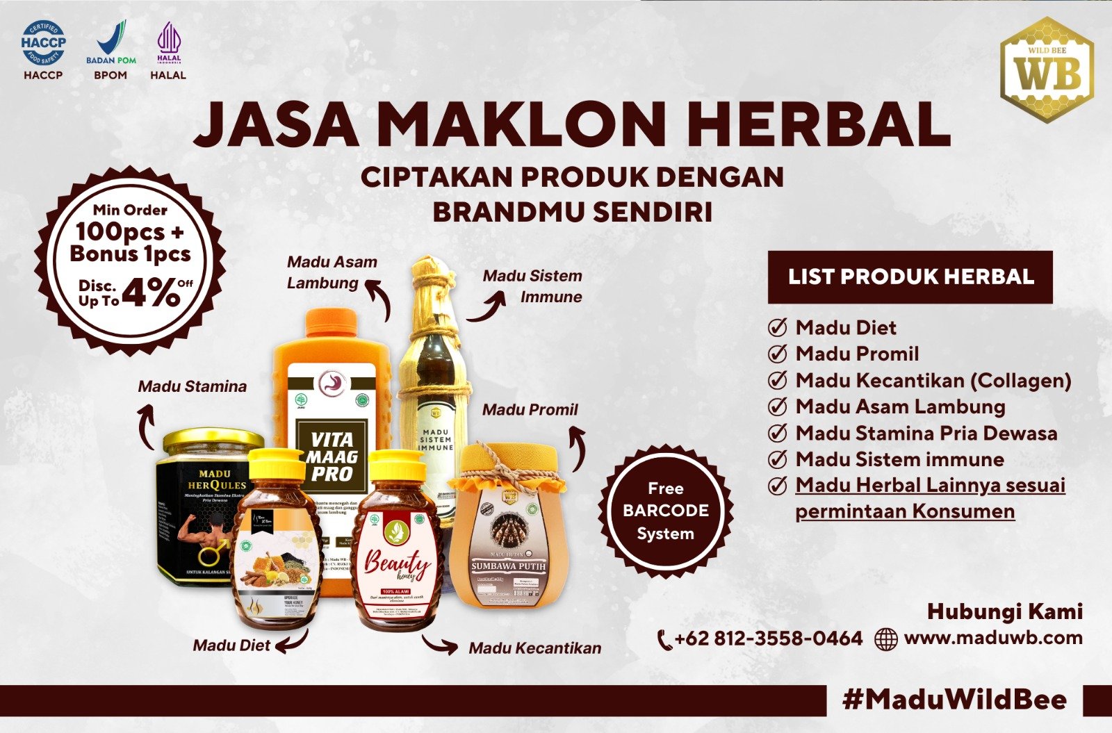 jasa-maklon-madu-herbal-wild-bee